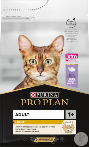 Pro Plan Light Pour Une Perte De Poids Saine Croquettes Pour Chat Adulte Dinde 3kg