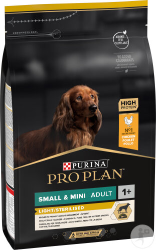 Pro Plan Light & Sterilised Croquettes Pour Chien Adulte Stérilisé Small&Mini Poulet 3kg