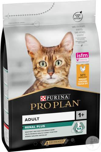 Pro Plan Renal Plus Pour Des Reins En Bonne Santé Croquettes Pour Chat Adulte Poulet 3kg