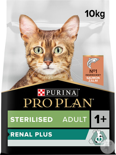 Pro Plan Renal Plus Pour Des Reins En Bonne Santé Croquettes Pour Chat Adulte Stérilisé Saumon 10kg