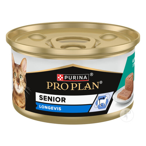 Pro Plan Longevis Santé Cognitive Pâtée Pour Chat Senior 7 Ans Et Plus Mousse Au Thon 85g-2