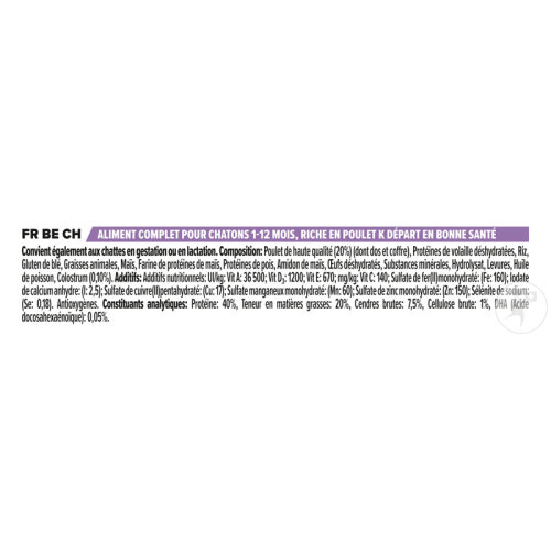 Pro Plan Healthy Start Pour Renforcer L'Immunité Croquettes Pour Chaton 1-12 Mois Poulet 1,5kg-5