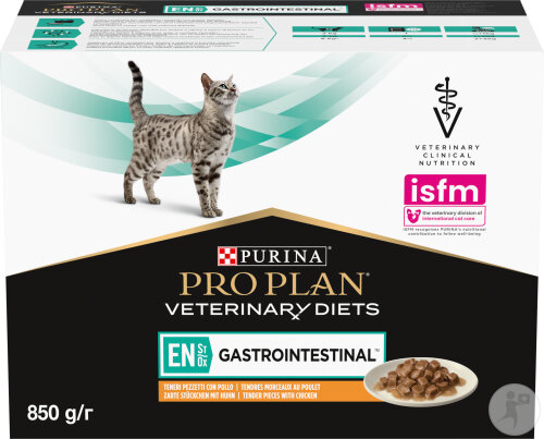 Pro Plan Veterinary Diets EN St/Ox Gastrointestinal Pâtée Chat Tendres Morceaux Au Poulet 10x85g