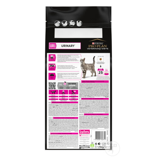 Pro Plan Veterinary Diets UR Urinary Croquettes Pour Chat Poissons De L'Océan 1,5kg-3