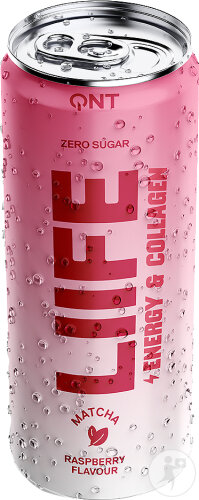 QNT Liife Energy Collagen Matcha Raspberry 250ml