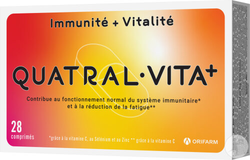 Quatral Vita+ Immunité + Vitalité 28 Comprimés