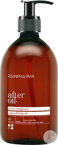 RainPharma After Oil Lotion Corporelle À Utiliser Sous La Douche Flacon Pompe 500ml