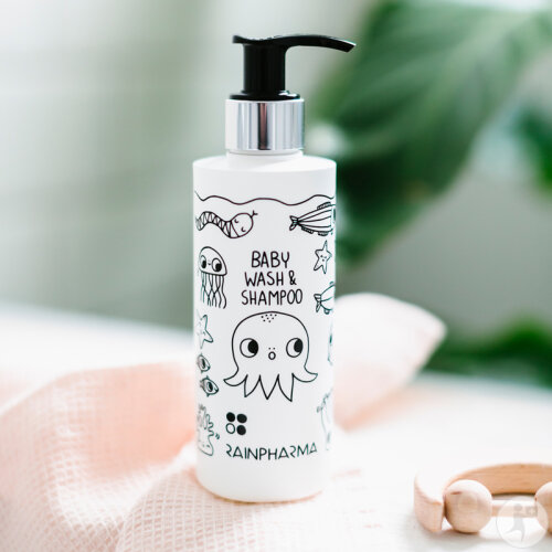 RainPharma Baby Wash & Shampoo Savon Naturel Pour Bébé X Eva Mouton Flacon Pompe 200ml-4