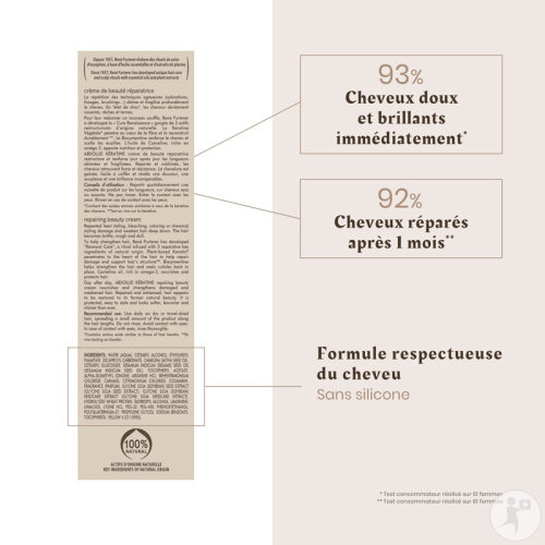 René Furterer Absolue Kératine Crème Beauté Réparatrice Cheveux Abîmés Fragilisés Sans Rinçage 100ml-4