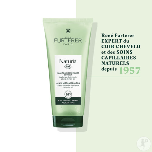 René Furterer Naturia Shampoing Micellaire Douceur Extra-Doux Tous Types De Cheveux 200ml-3