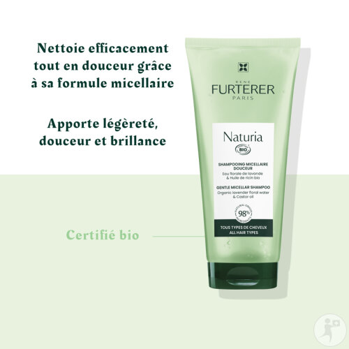 René Furterer Naturia Shampoing Micellaire Douceur Extra-Doux Tous Types De Cheveux 200ml-8