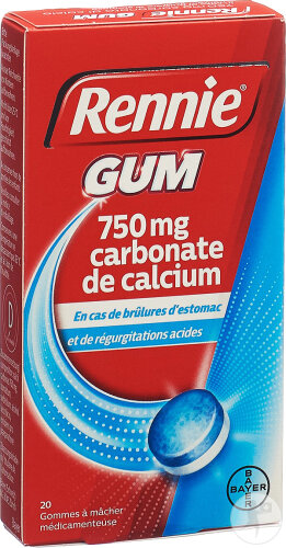 Rennie Gum Gommes 20 Pièces