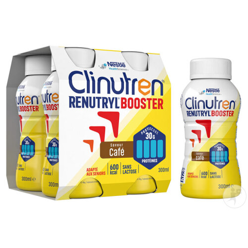 Clinutren Renutryl Booster Nutriment Saveur Café 4x300ml-2