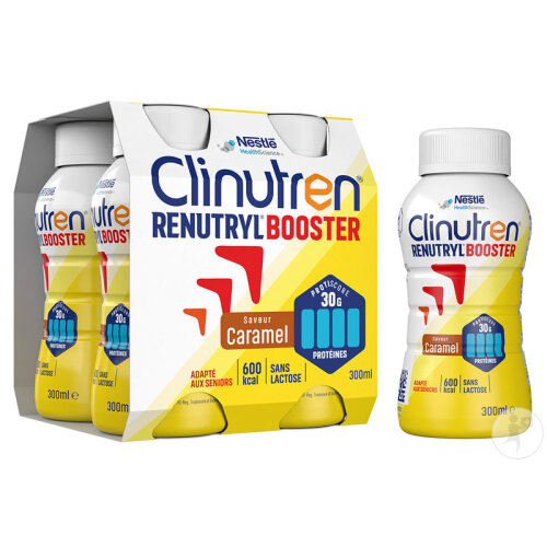 Clinutren Renutryl Booster Nutriment Saveur Caramel 4x300ml-2