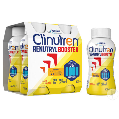 Clinutren Renutryl Booster Nutriment Saveur Vanille 4x300ml-2
