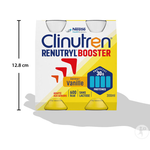 Clinutren Renutryl Booster Nutriment Saveur Vanille 4x300ml-3
