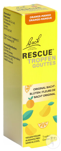 Rescue Gouttes Orange Mangue Flacon 20ml