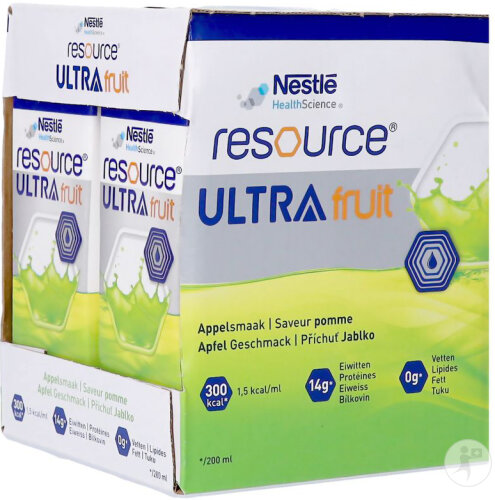 Resource Ultra Fruit Pomme 4x200ml