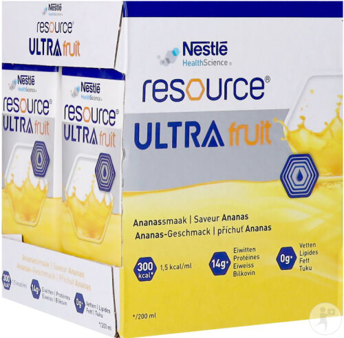 Resource Ultra Fruit Saveur Ananas 4x200ml