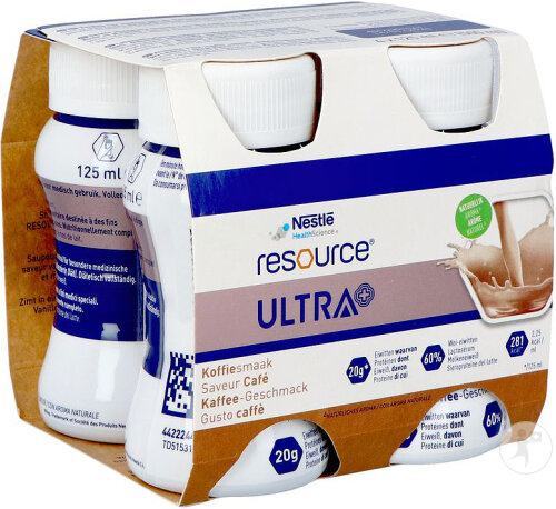 Resource Ultra+ Saveur Cafe 4x125ml