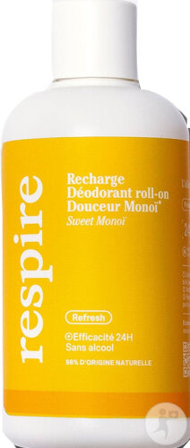 Respire Déodorant Roll-On Douceur Monoï Recharge 150ml