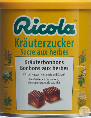 Ricola Sucre Aux Herbes Bonbons Boîte 400g