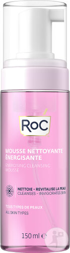 RoC Mousse Nettoyante Énergisante Tous Types De Peaux Flacon-Pompe 150ml