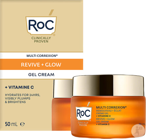RoC Multi Correxion Renouveau + Éclat Crème-Gel + Vitamine C Pot 50ml