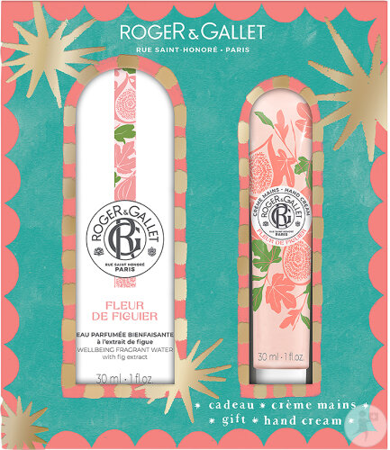 Roger&Gallet Coffret Eau Parfumée Bienfaisante Fleur De Figuier 30ml + Crème Mains 30ml Offert