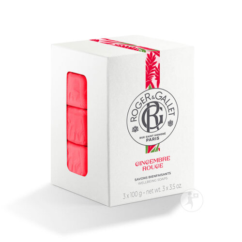 Roger&Gallet Gingembre Rouge Savons Bienfaisant 3x100g-2