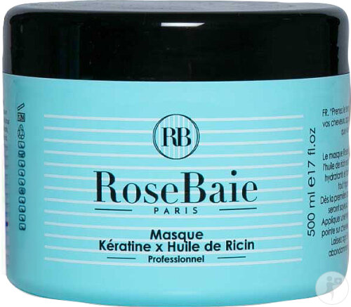 Rosebaie Masque Ricin + Kératine Pot 500ml