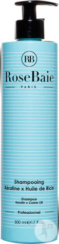 Rosebaie Shampoing Keratine X Ricin Flacon-Pompe 500ml