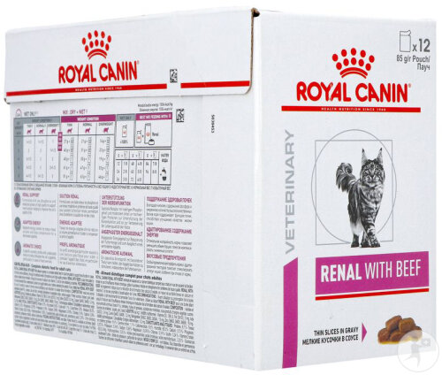 Royal Canin Chat Renal Bœuf Sachets 12x85g