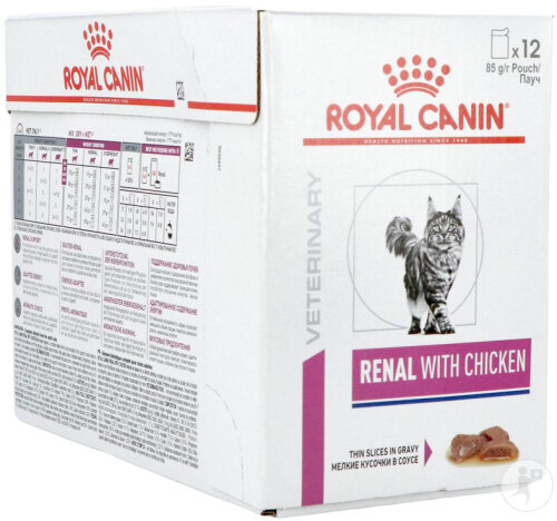 Royal Canin Chat Renal Poulet En Sauce Sachets 12x85g