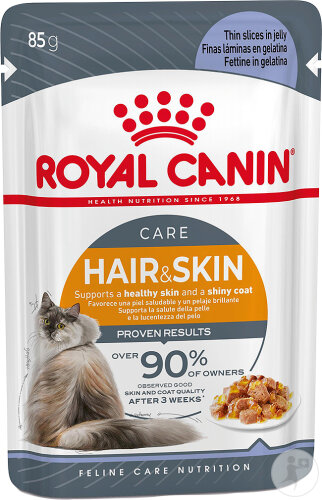 Royal Canin Feline Care Nutrition Hair & Skin In Jelly 12x85g