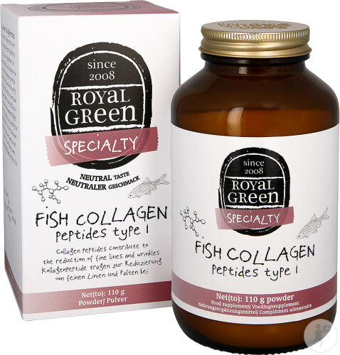 Royal Green Poisson Peptides De Collagène Type 1 Poudre 110g