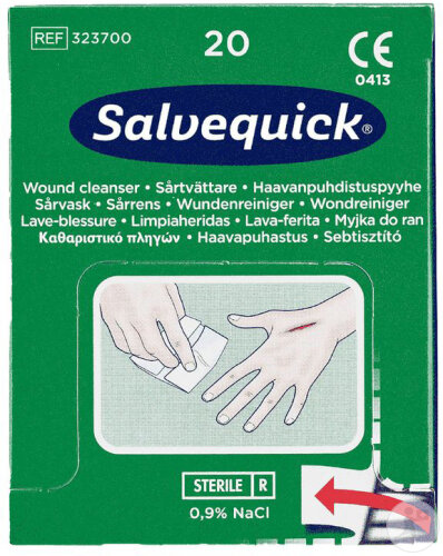 Salvequick Lavage Blessures 20 Pièces