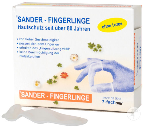 Sander Doigtier F7 Blanc Boîte 50 Pièces