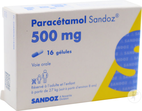 Sandoz Paracétamol 500mg Gélules 16