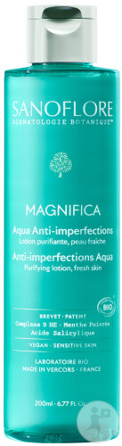 Sanoflore Aqua Magnifica Essence Botanique Perfectrice De Peau Peaux Mixtes Grasses Flacon 200ml