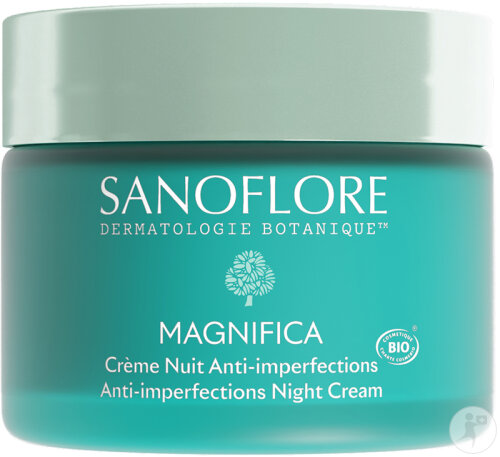 Sanoflore Crème Nuit Magnifica Soin Infusion Botanique Perfecteur De Peau Peaux Mixtes Grasses 50ml