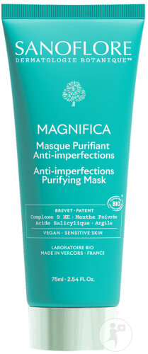 Sanoflore Masque Magnifica Argile Purifiante Et Huile Essentielle De Menthe Tous Peaux Tube 75ml