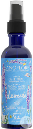 Sanoflore Véritable Eau Florale Lavande Fine Bio Lotion De Soin Peaux Mixtes À Grasses Spray 200ml