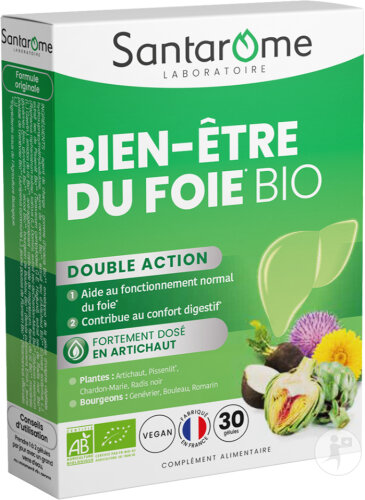 Santarome Bien-Être Du Foie Bio 30 Gélules