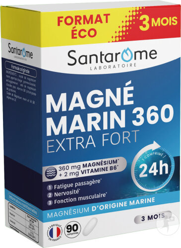Santarome Magnésium Marin 360 Stress Et Fatigue 90 Comprimés