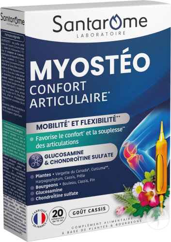 Santarome Myostéo Articulations Confort Articulaire 20 Ampoules