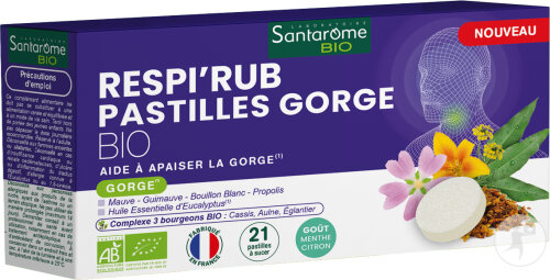 Santarôme Respi'Rub Pastilles Gorge 21 Pastilles