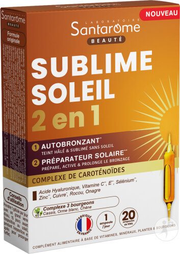 Santarome Solaire Autobronzant Et Préparateur Solaire Ampoules 20x10ml
