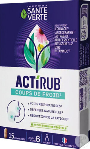 Santé Verte Acti'Rub Jour Nuit 15 Comprimés
