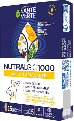 Santé Verte Nutralgic 1000 15 Comprimés